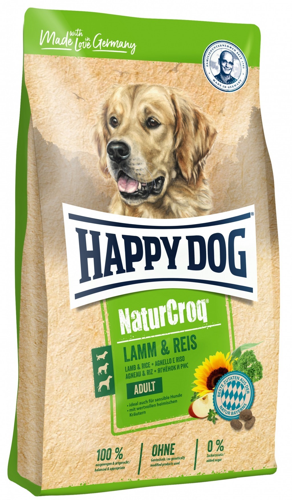 Happy Dog NaturCroq Adult Lamm & Reis...