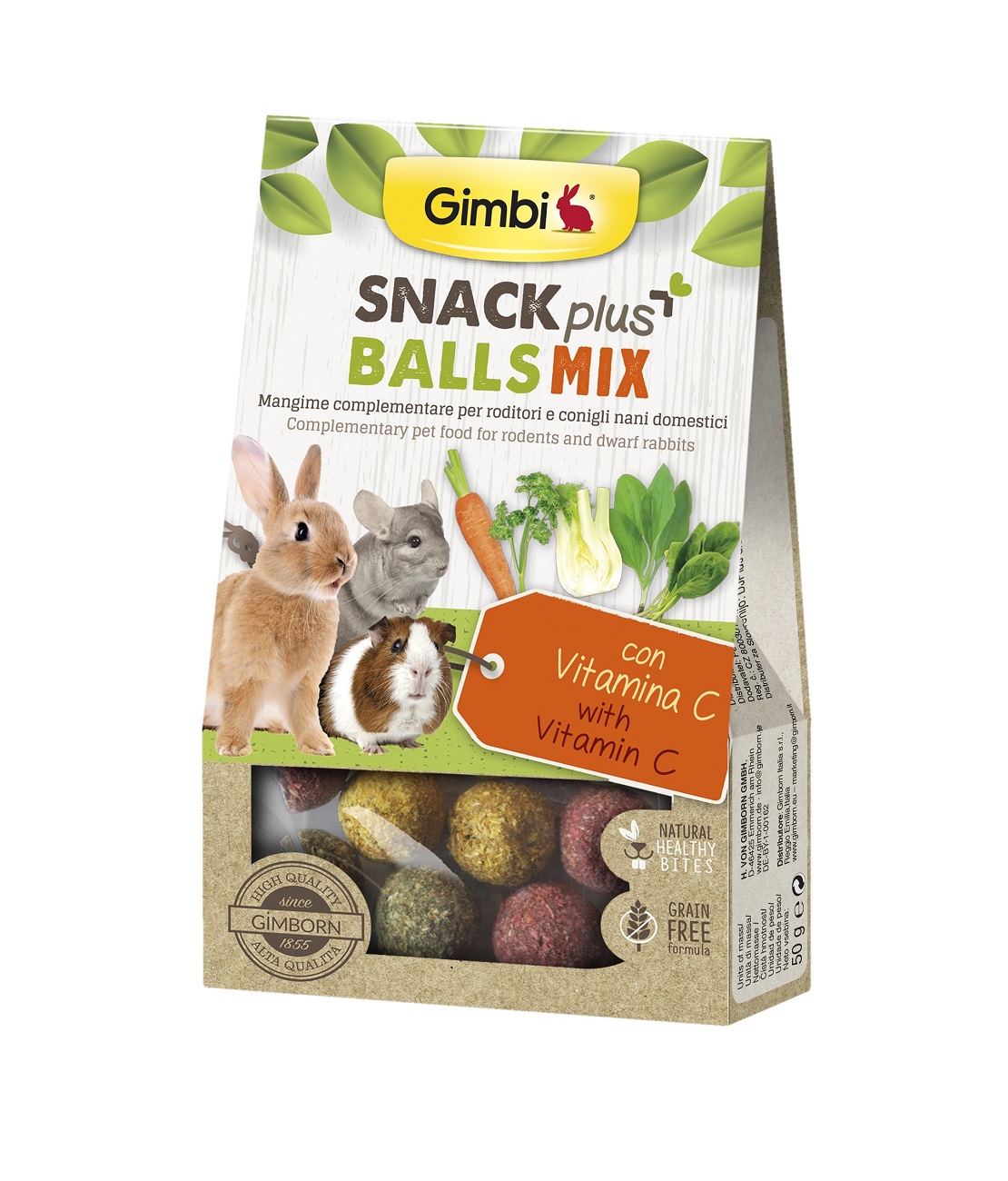 Gimbi Snack Plus Balls mix 50 g