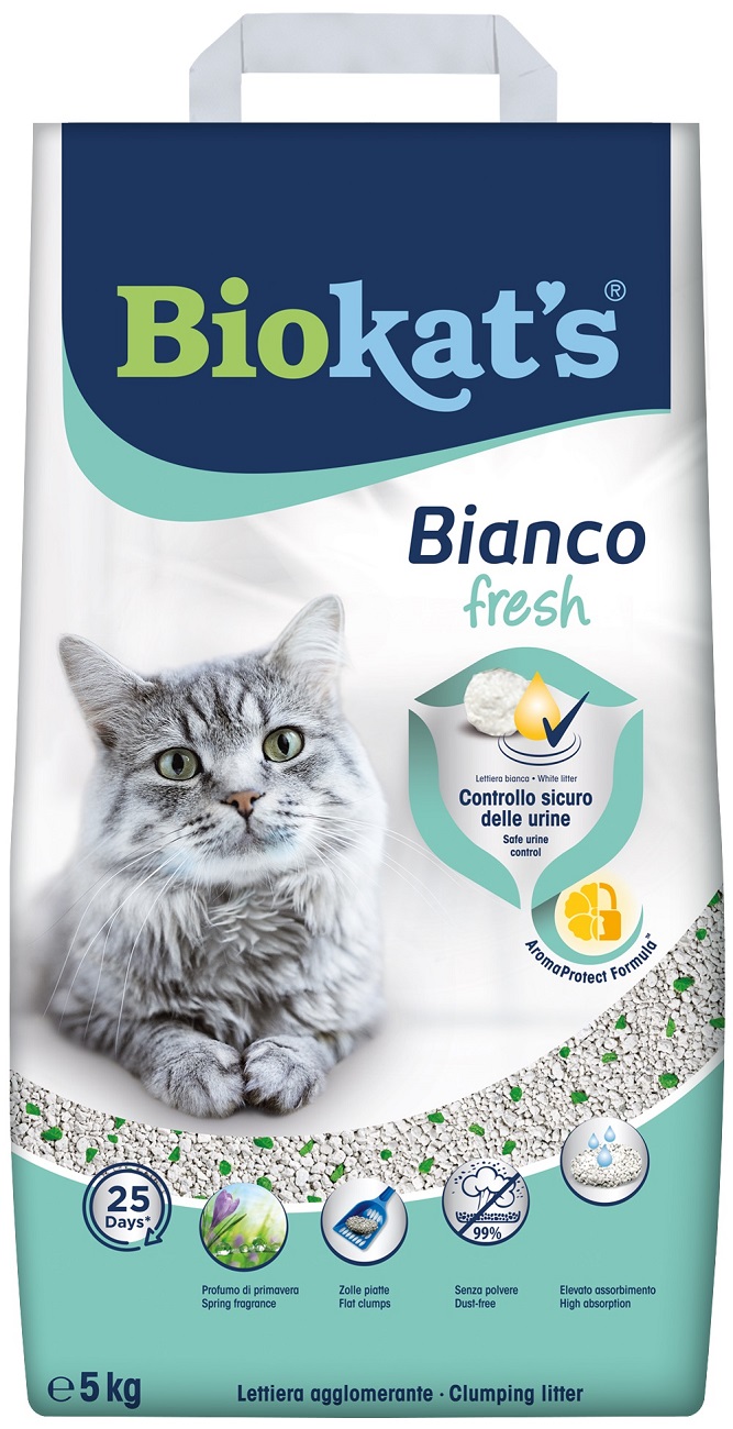 Biokat's Bianco Fresh pesek za mačke 5...
