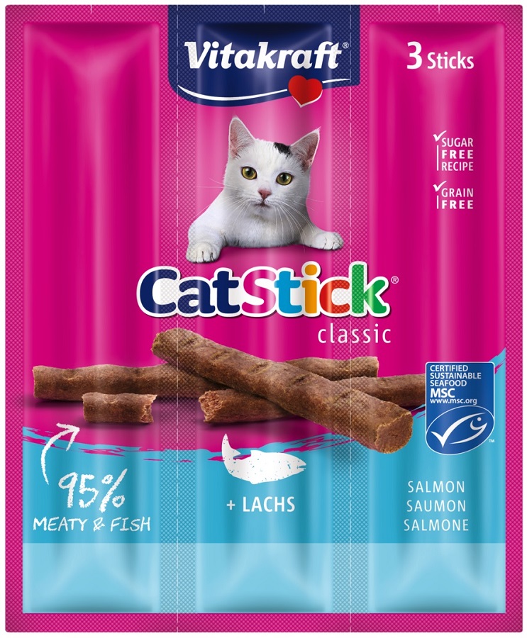 Vitakraft Cat Stick Classic z lososom 3...