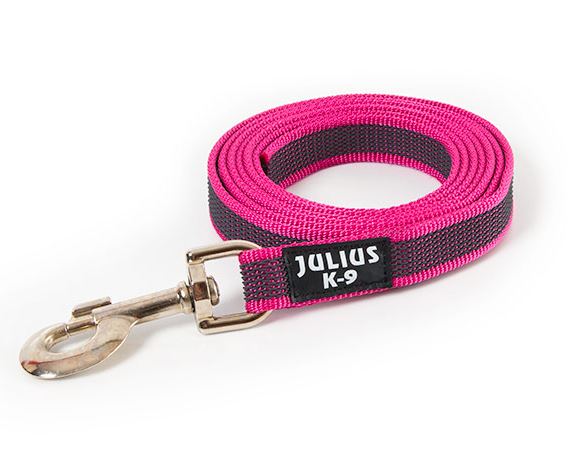 Julius-K9 gumirani povodec, pink / 20...