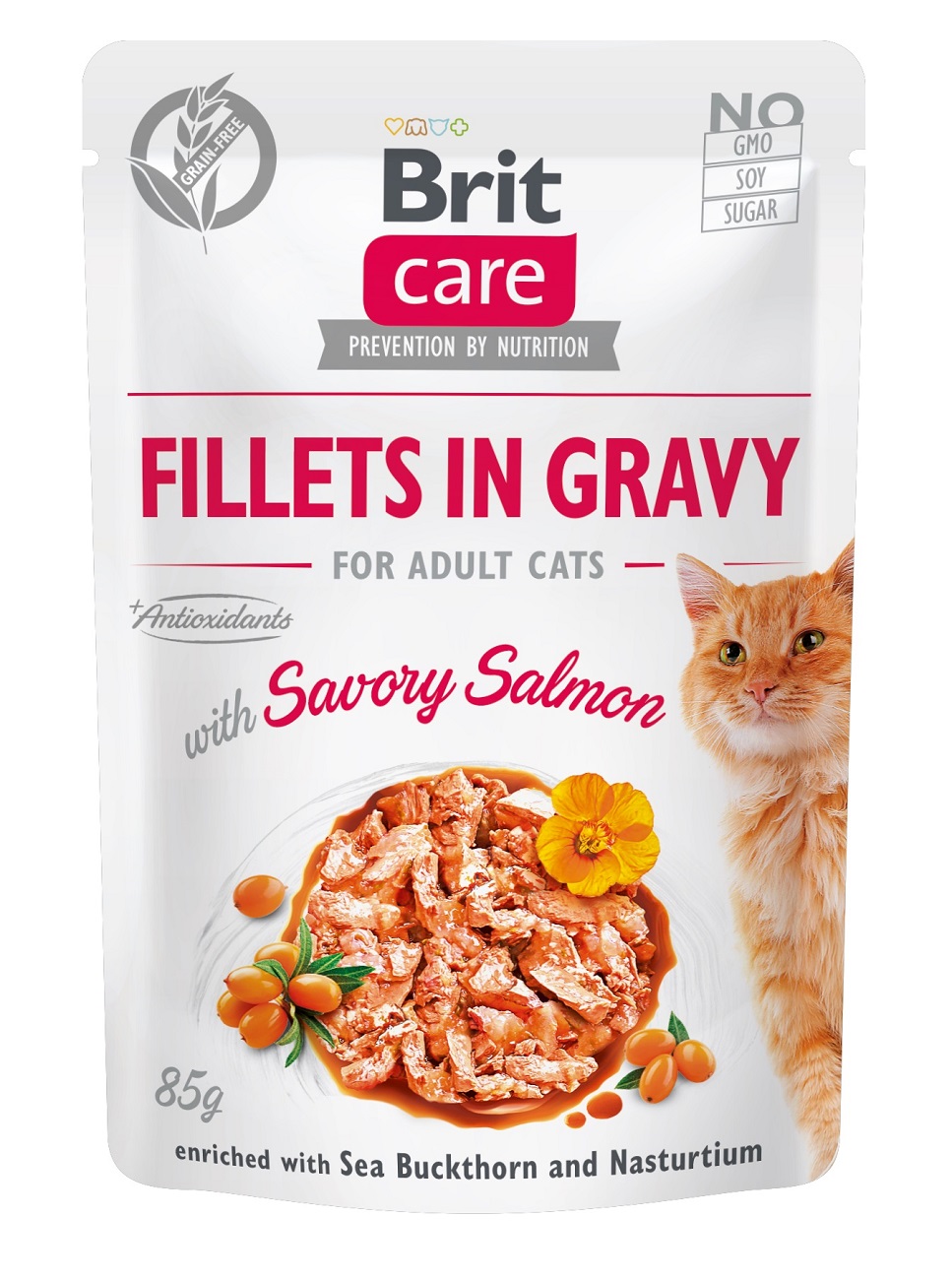 Brit Care Cat Fillets in Gravy - Losos...