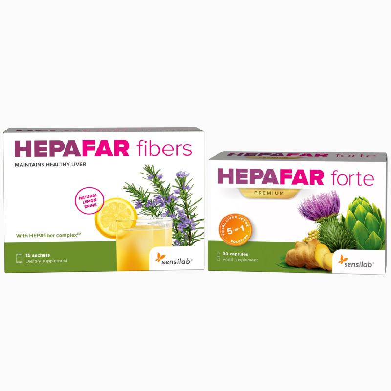 Hepafar Forte + Hepafar Fibers za čiščenje