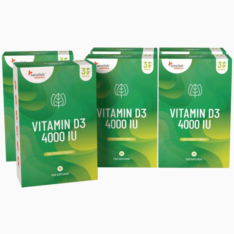 6x Essentials Vitamin D3 4000 IU