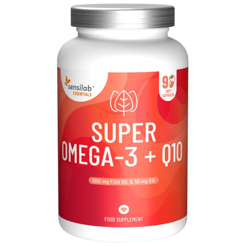 Essentials Super omega-3 + Q10, 90 kapsul