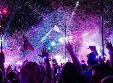 V London na koncert Coldplay, London,...