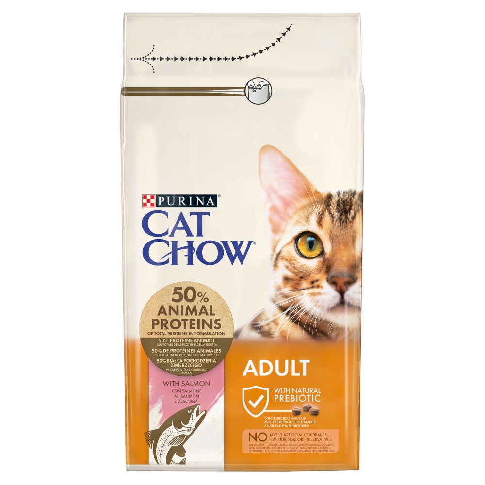 Cat Chow Adult z lososom 2 x...