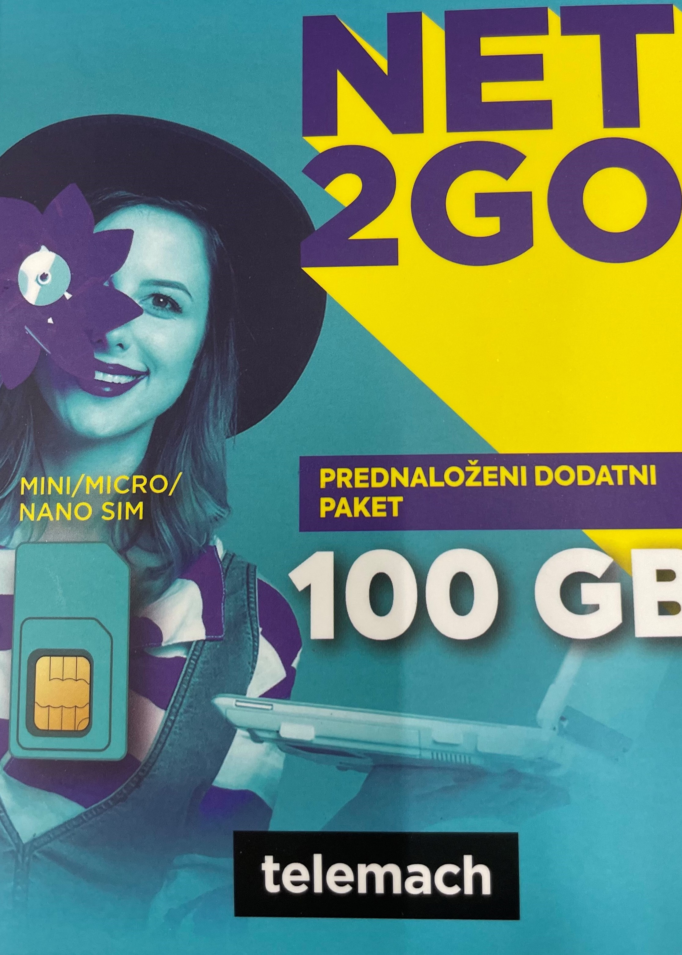 SIM KARTICA NET2GO 100GB