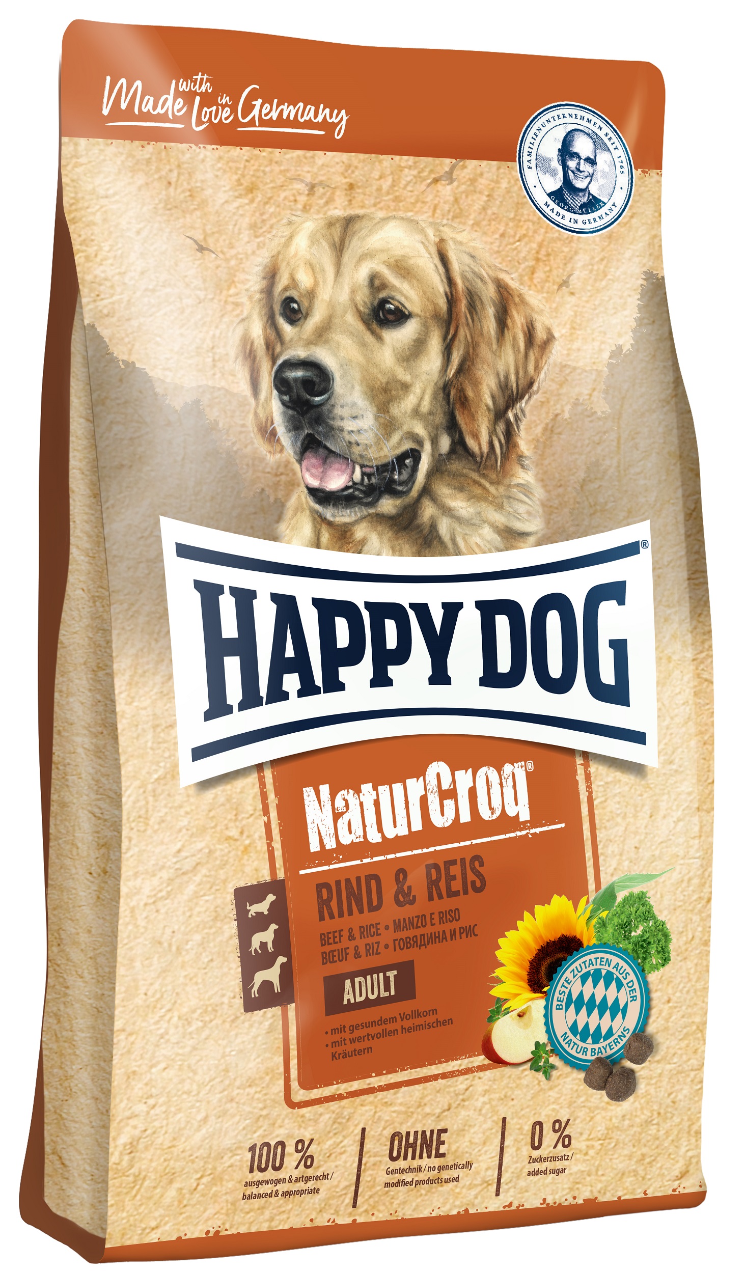 Happy Dog NaturCroq Adult Rind & Reis...