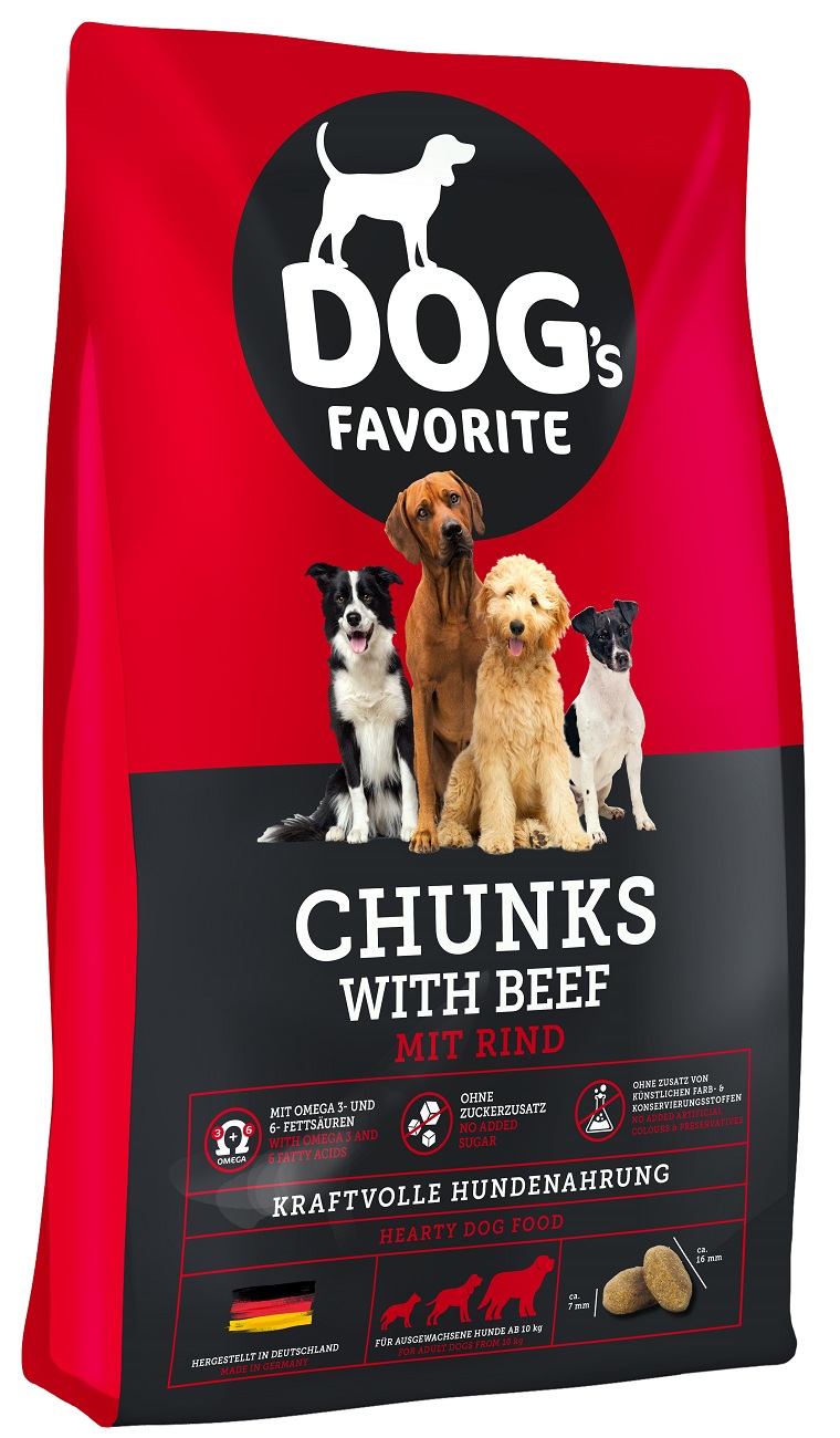 Dog’s Favorite Chunks Govedina 15 kg