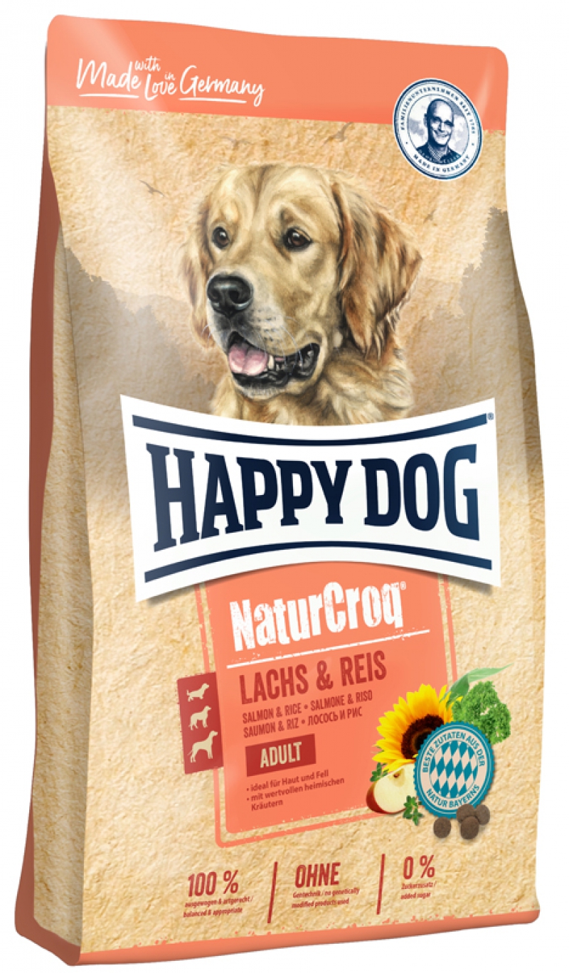 Happy Dog NaturCroq Adult Lachs & Reis...