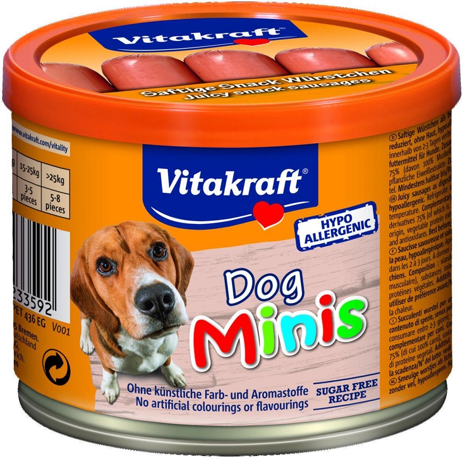 Vitakraft Dog Minis nagrada klobasa z...