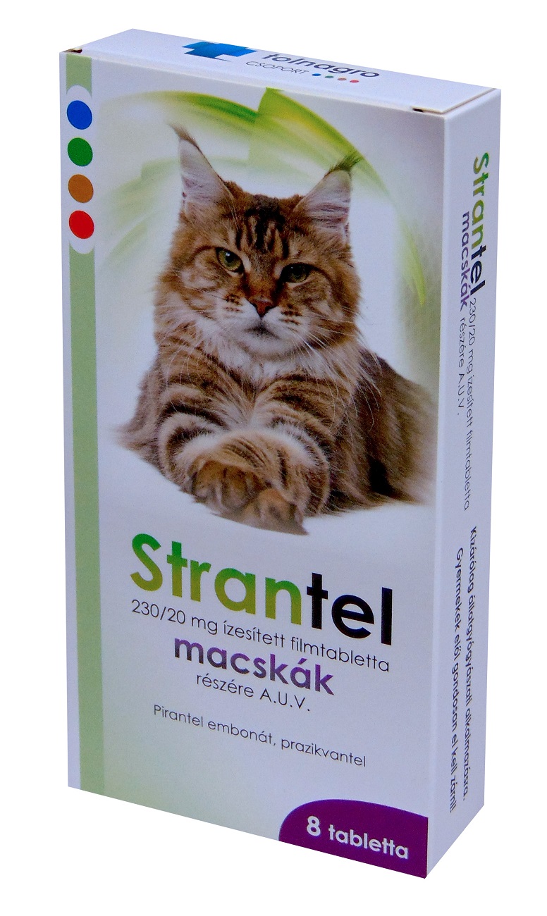 Strantel tablete za mačke A.U.V 8 kosov