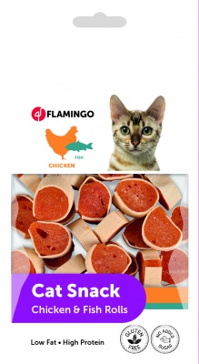 Flamingo Cat Snack - piščančji in...