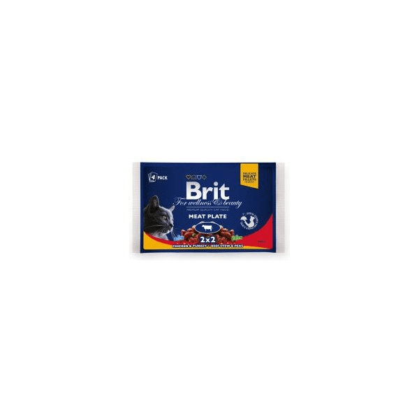 Brit Premium Cat z mesom multipack 4 x...