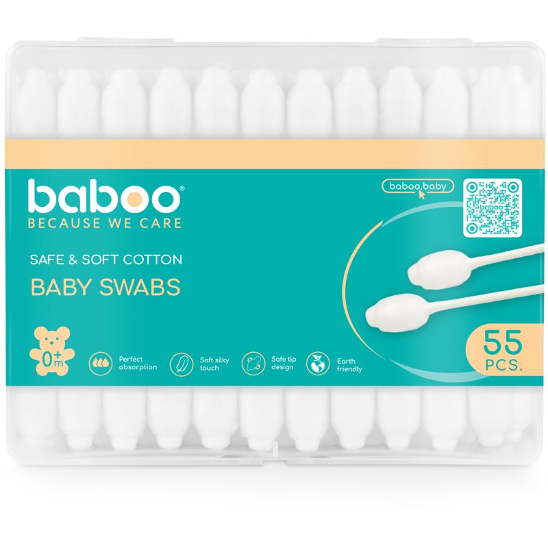 Baboo Baby Swabs vatne paličice za...