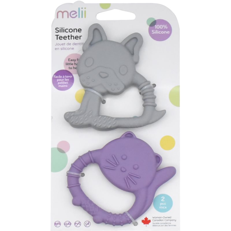 Melii Teethers grizalo Bulldog & Cat 2...