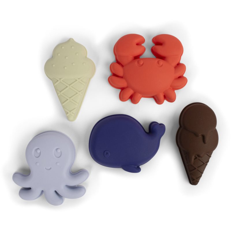 FILIBABBA Silicone Sand Toys Blue Mix...