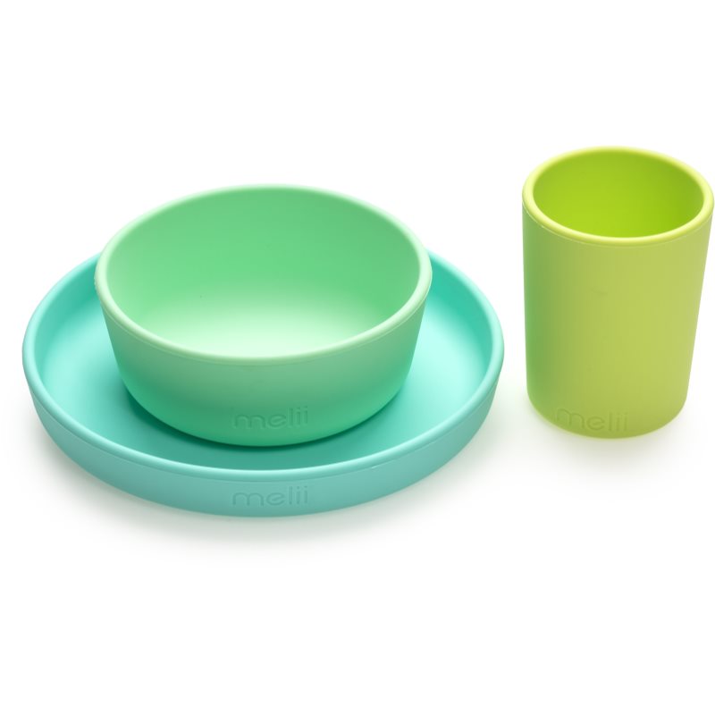 Melii Feeding Set jedilni set Mint,...