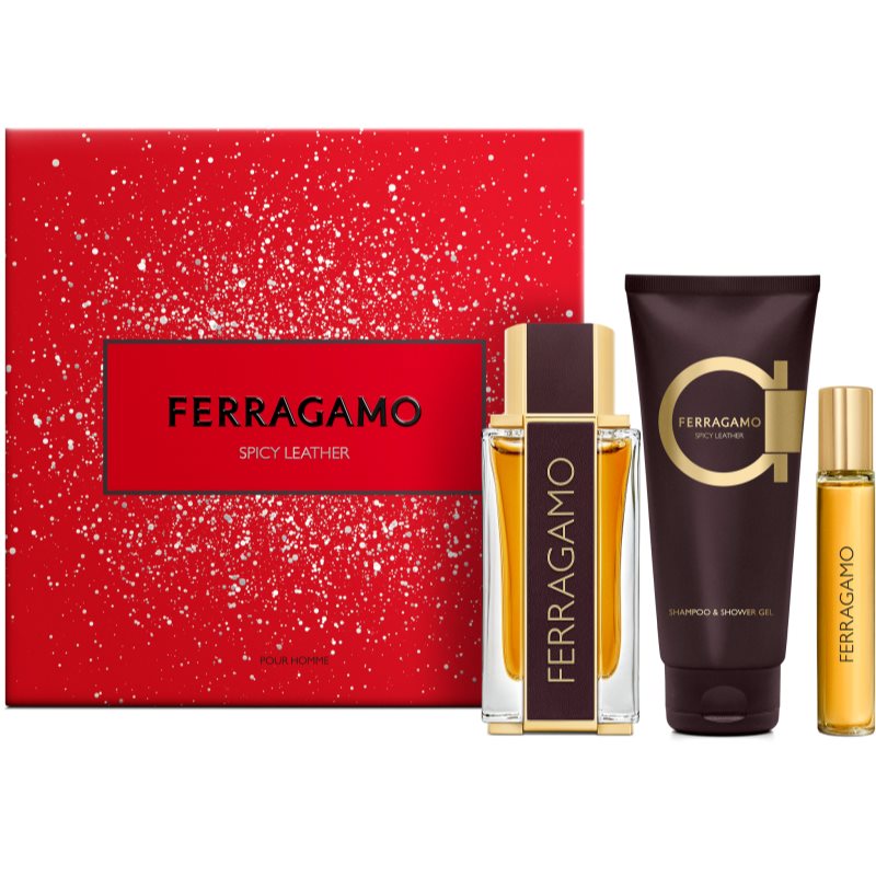 Ferragamo Spicy Leather darilni set za...