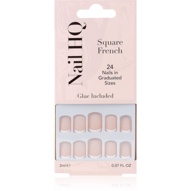 Nail HQ Square French umetni nohti 24...