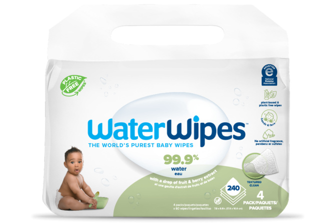 4X WATERWIPES Vlažilni robčki...