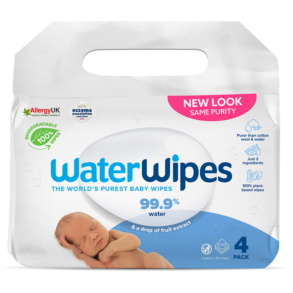 4X WATERWIPES Vlažilni robčki...