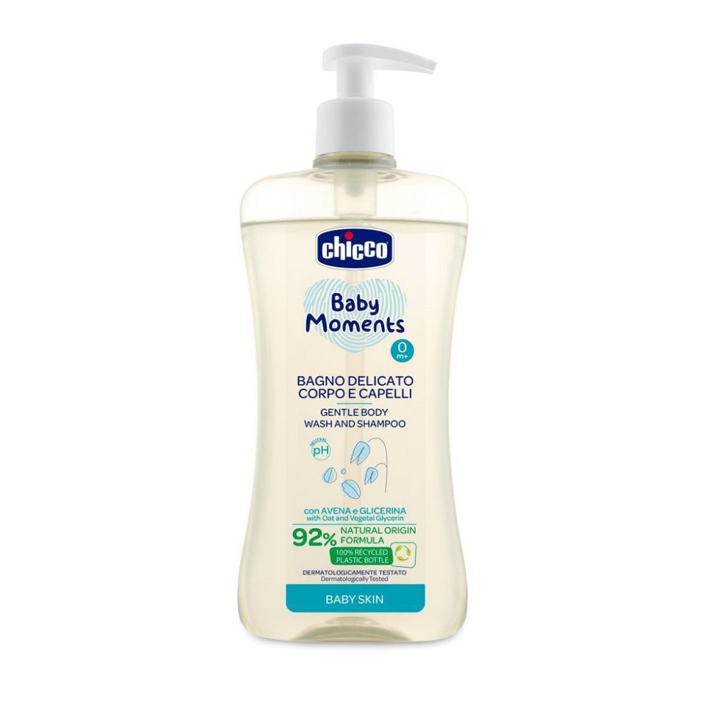 CHICCO Nežni šampon za lase in telo z...