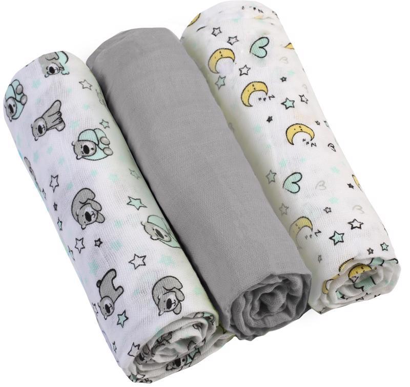 BABYONO Muslin plenice Super soft 3 kos...