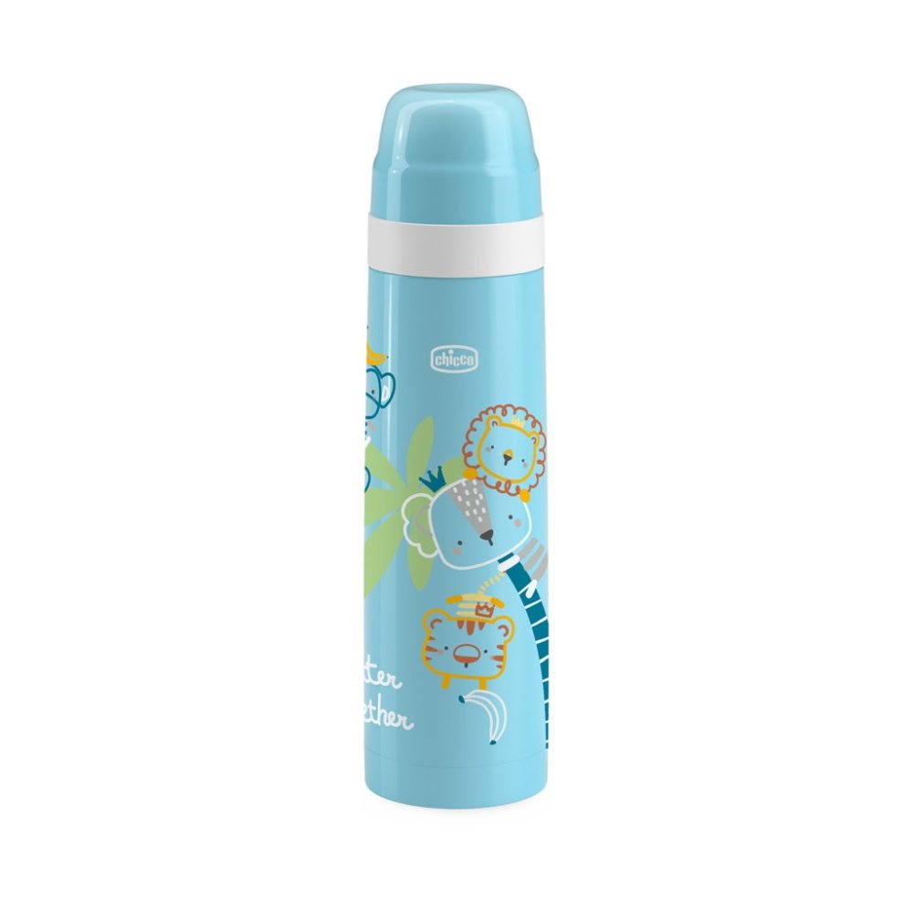 CHICCO Termovka modra s slikami 500 ml