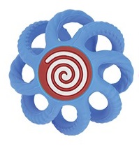 NUBY Silikonsko grizalo s kroglico 3m +...