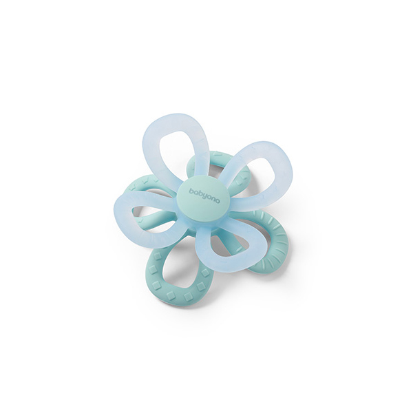 BABYONO Silikonski grizalo Flower -...