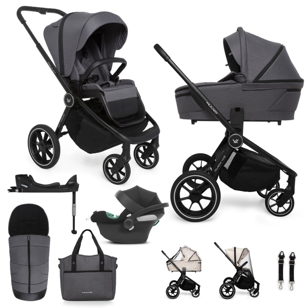 MUUVO SET Voziček 4v1 Quick 4.0 Iron...