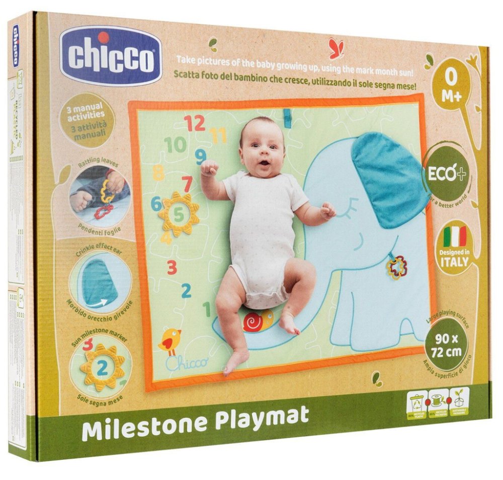 CHICCO Odeja Milestone z aktivnostmi 0m+
