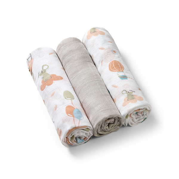 BABYONO Plenice bambus 3 kom - sive