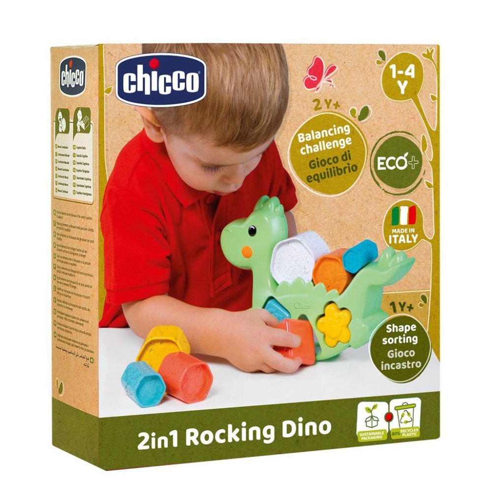 CHICCO Vstavljiva igrača 2v1 Dino Eco+...