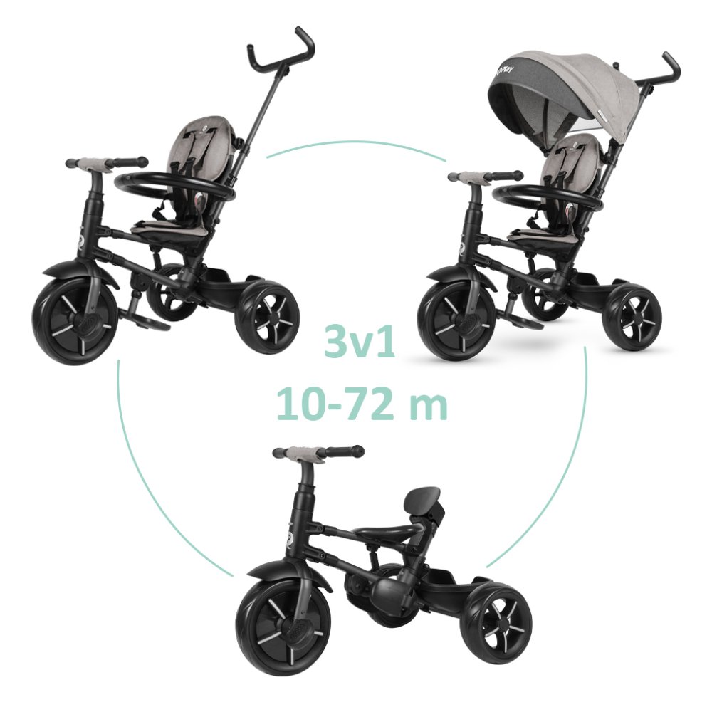 QPLAY Tricikel Rito star Grey,...