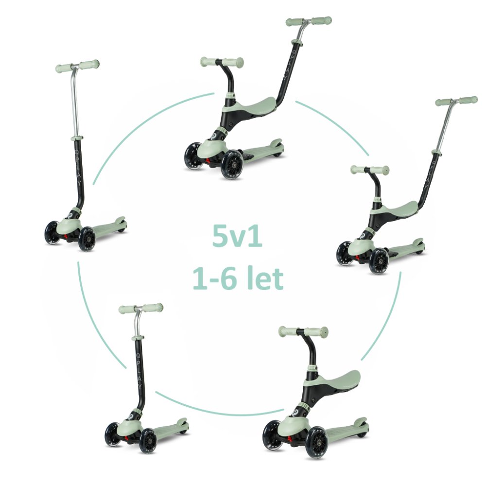 QPLAY Skiro Sema Pro Green, 5 v 1, z...