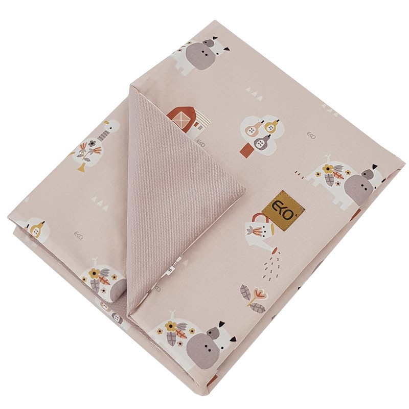 EKO Bombažna odeja z ŽAMETNO podlogo...