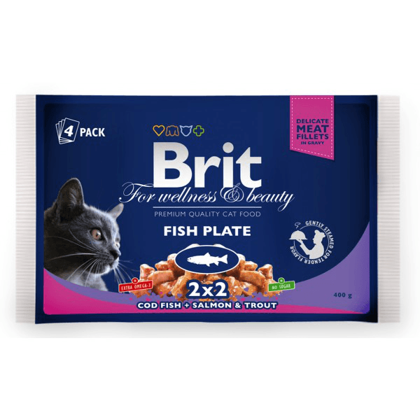 Brit Premium Cat riba multipack 4 x 100...