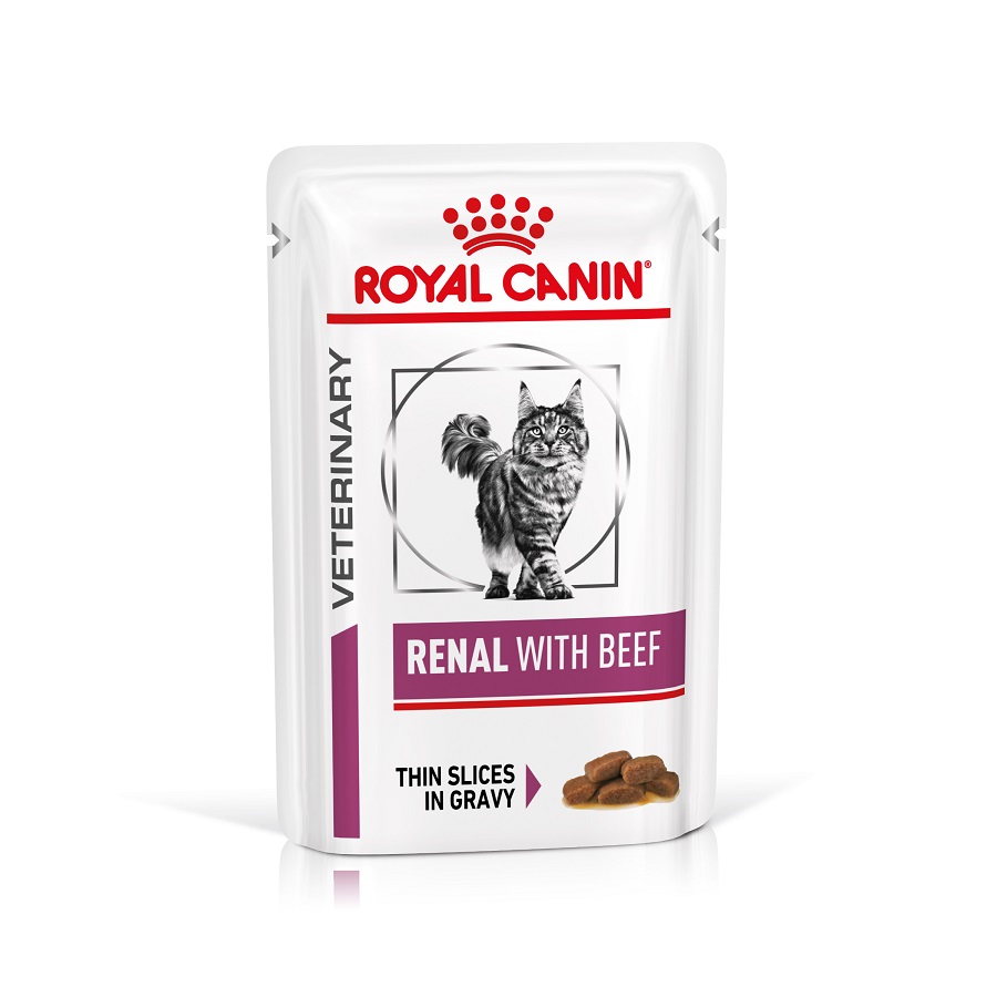 Royal Canin Feline Renal with Beef Wet...