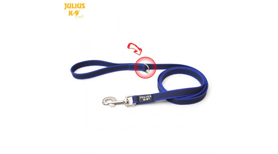 Julius-K9 gumirani povodec, moder 2...