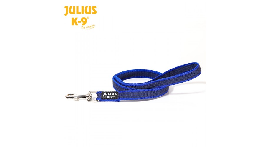 Julius-K9 gumiziran povodec, moder 1,2...