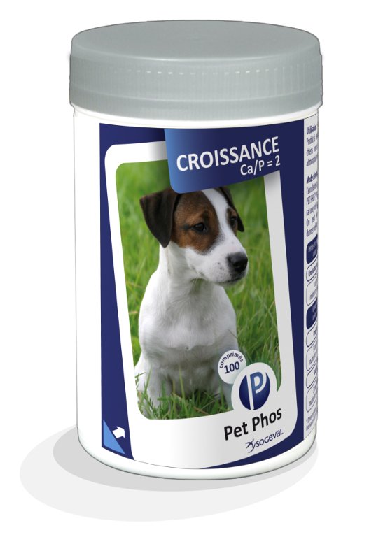Pet Phos® Growth Ca/P=2 Dog tablete z...