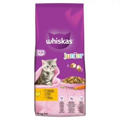 Whiskas Junior suha hrana s piščancem...