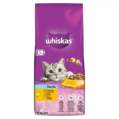 Whiskas suha hrana sterile 14 kg
