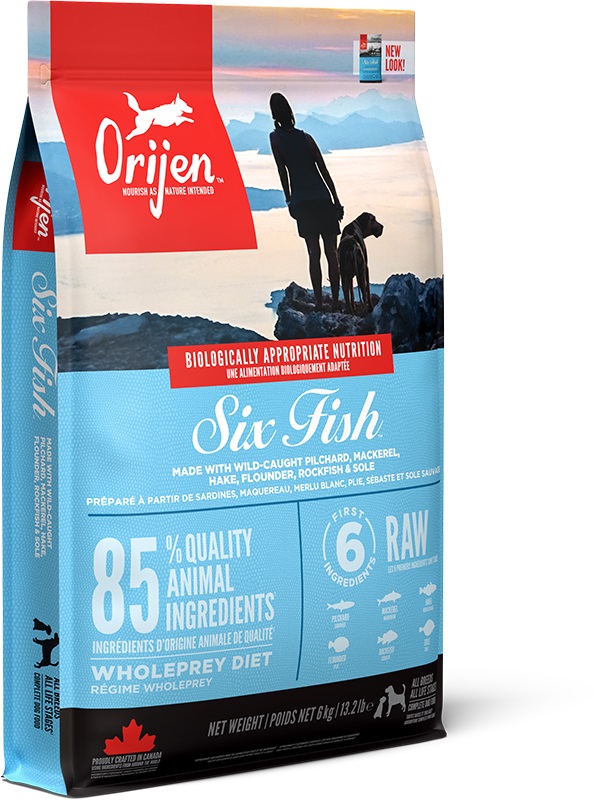 Orijen Six Fish - suha hrana za pse 6 kg