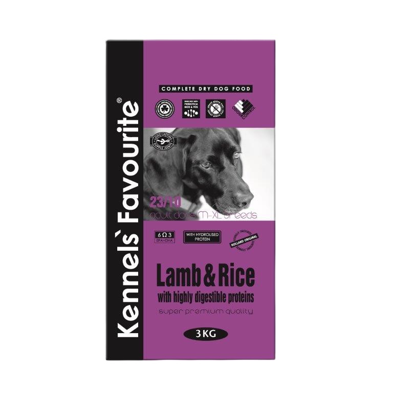 Kennels' Favourite Lamb & Rice 3 kg