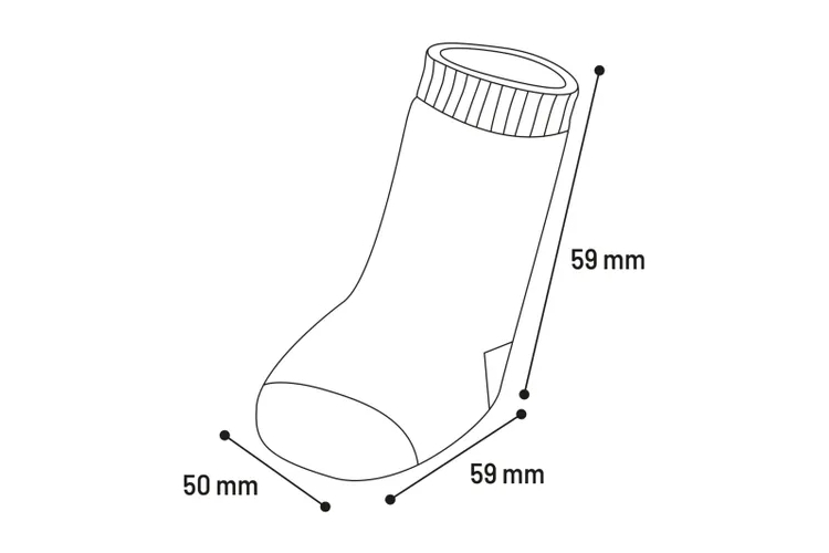 Flamingo pasje nogavice - črne/sive L