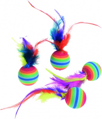 Flamingo igrača za mačke - mavrična...